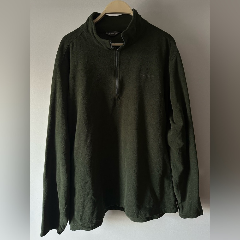 Men's Eddie Bauer Green Half-Zip Sweater
